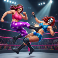 美女摔跤模拟器(Bad Girls Wrestling Game)