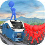 火柴人铁路格斗(CrowdMastersCrossCrowdClashRunFightGame)