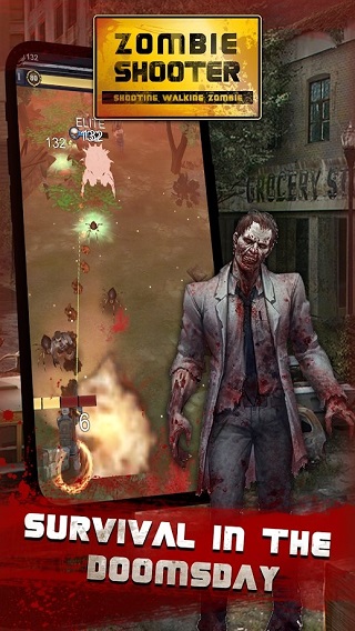 向僵尸开火(walking zombie shooter: zombie shooting games)
