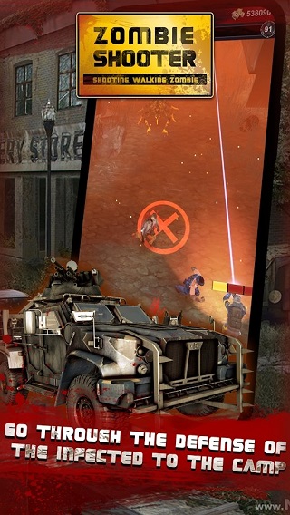 向僵尸开火(walking zombie shooter: zombie shooting games)